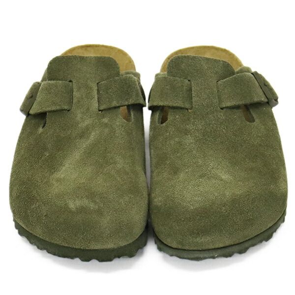 BIRKENSTOCK ビルケンシュトック 1024714 BOSTON ボストン スエードレザーサンダル THYME ナロー BI471 ナロー 38-約24.5cm