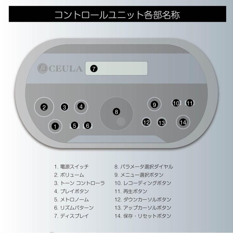 電子ドラム 5ドラム3シンパル 専用マット付 CEULA 945 - メルカリ
