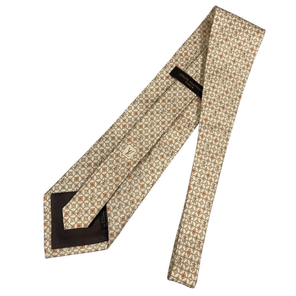 ルイヴィトン グラヴァット ミックス モノグラム ベージュ系 ファッション小物 ネクタイ メンズ☆0334 LOUIS VUITTON ルイ ヴィトン モノグラム ネクタイ