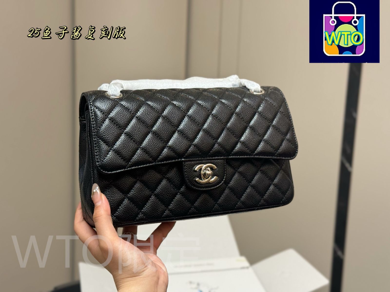 今日特価】CHANEL CF 25cm トップグレード サーモンレザー