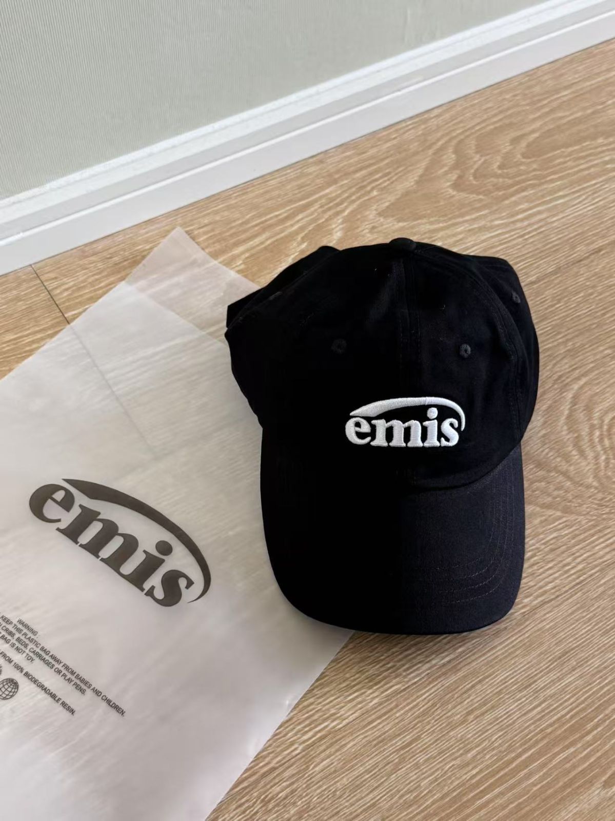 emis エミス イミス キャップ ブラック 未使用 emis(エミス) キャップ NEW LOGO EMIS CAP(RENEWAL) 正規品 送料