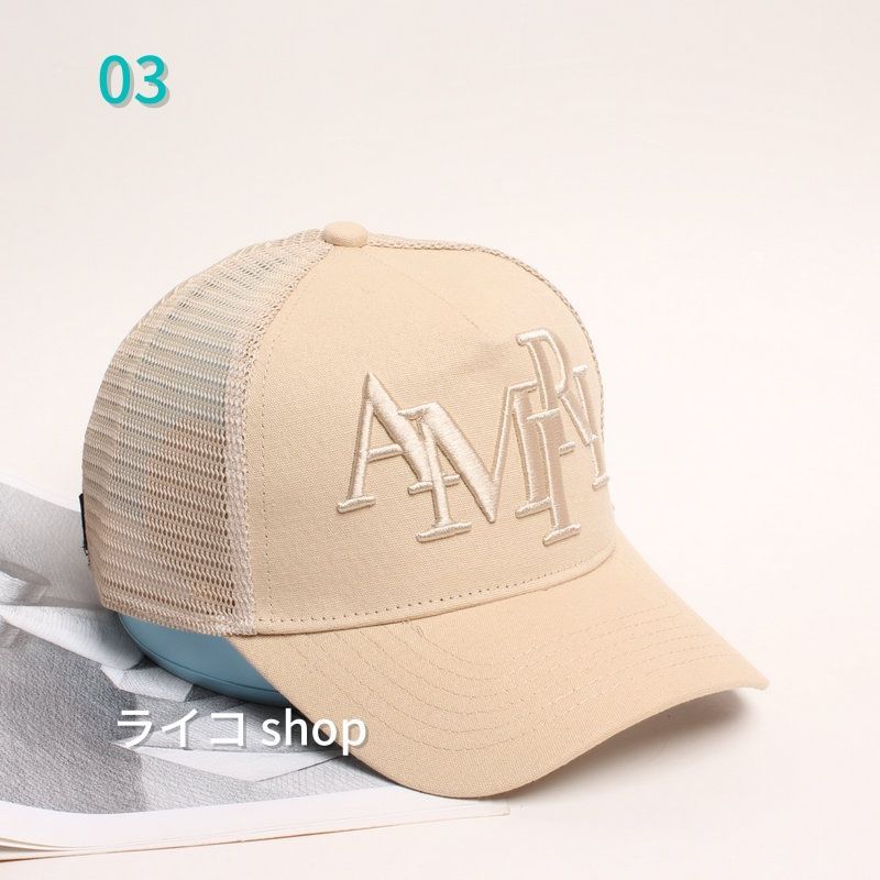 新品 超人気 AMIRI アミリ刺繍 ベースボールキャップ 男女兼用