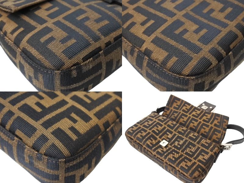 極美品 FENDI フェンディ マンマバケット ハンドバッグ ズッカ柄