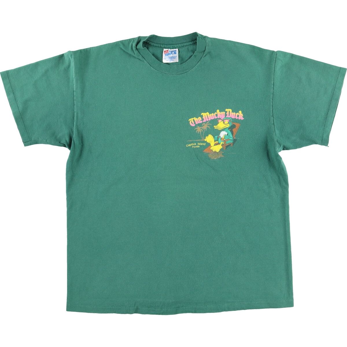古着 90年代 ヘインズ Hanes THE MUCKY DUCK ザマッキーダックレストラン アドバタイジングTシャツ USA製 メンズL ヴィンテージ/eaa442893