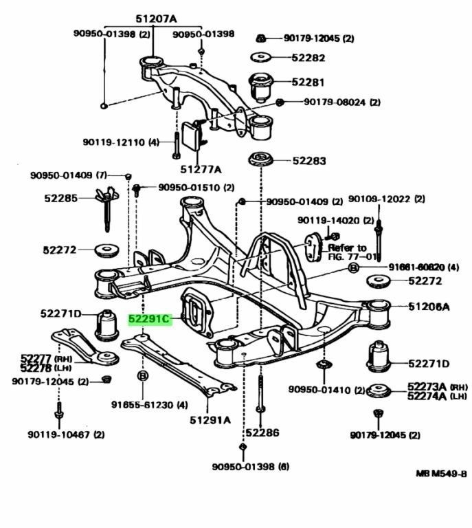 デフマウント ディファレンシャルサポートメンバ