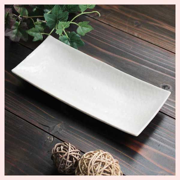 3Pセット）瀬戸焼 志野 長角皿 ※陶器,定番,ギフト,シリーズ