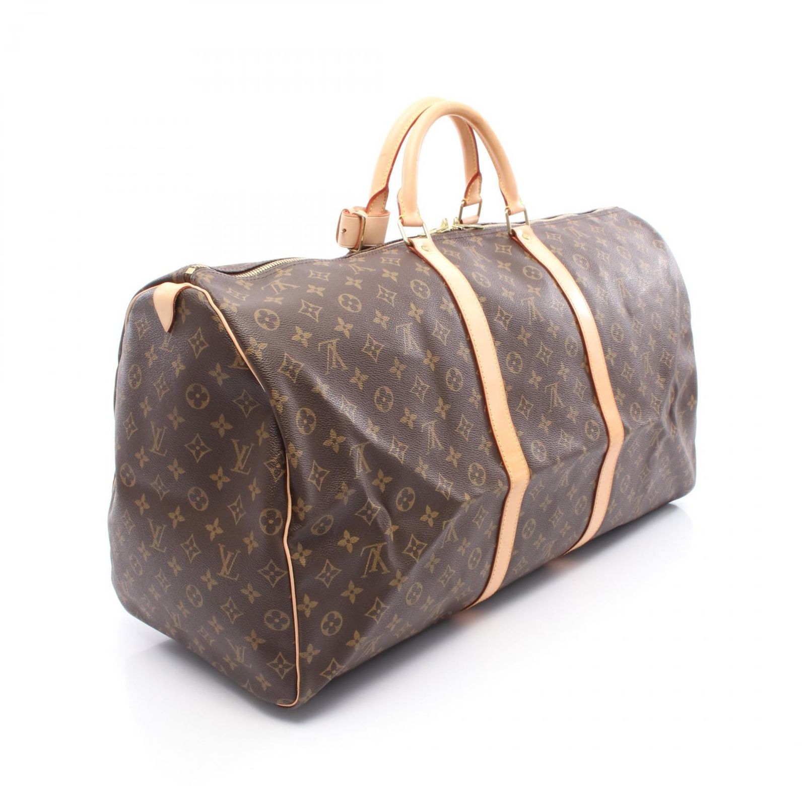ルイ ヴィトン LOUIS VUITTON ボストンバッグ キーポル60 M41422 PVCコーティングキャンバス レザー キーポル60 ユニセックス Used A