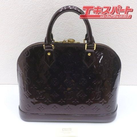 LOUIS VUITTON アルマPM モノグラム ヴェルニ ハンドバッグ エナメル ...