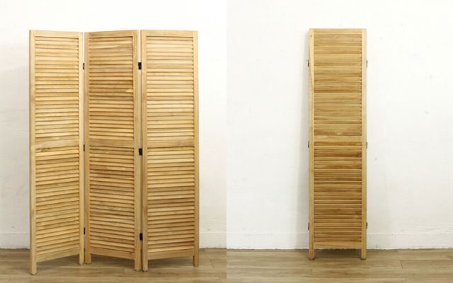 INCONTROシリーズ チーク パーテーション 高さ160cm 3連 MARWIL-DEMENAGEMENTS_CH