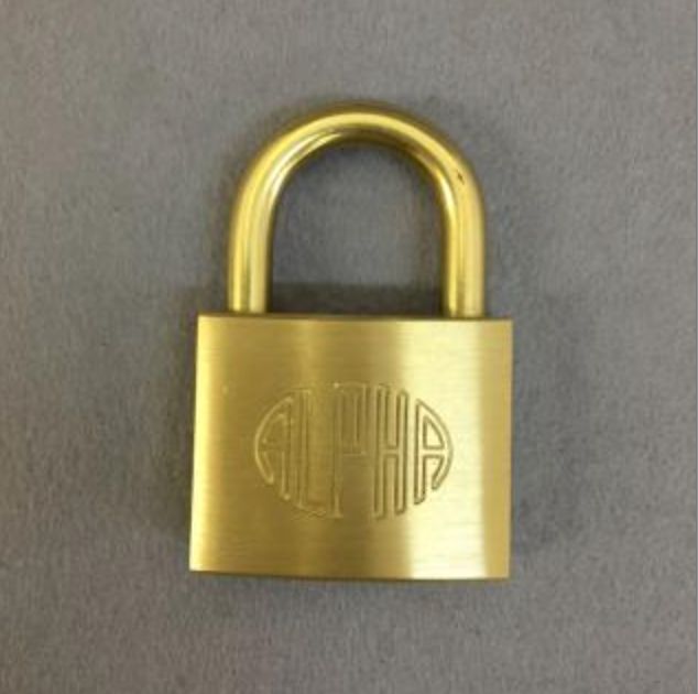 ALPHA 南京錠】1000−60 キー3本付き【アルファ】【1000