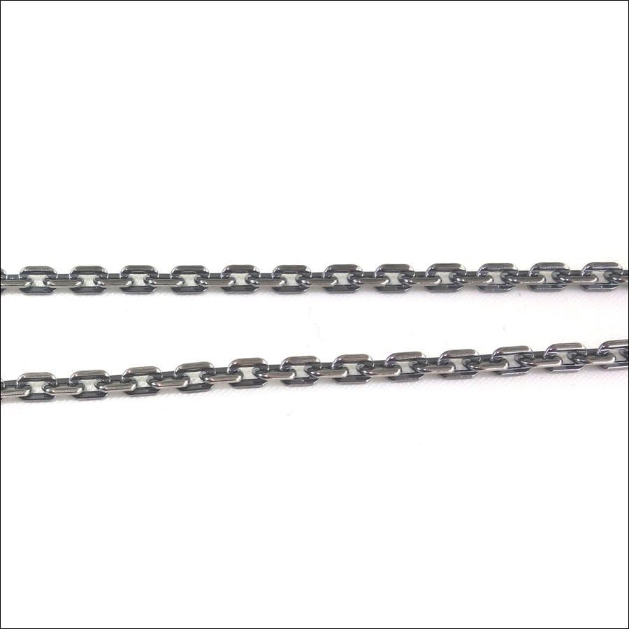 【新発売！】 4面カットあずきシルバーチェーン3mm燻し アルテミスクラシック チェーンのみ シルバー ジュエリーブランド 激安大特集！