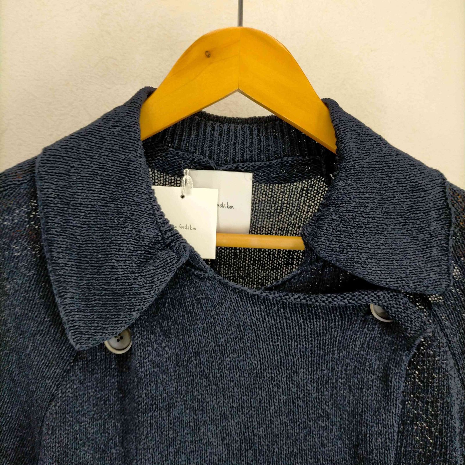 コウタグシケン Kota Gushiken 21SS Knitted Washi Trench Coat メンズ