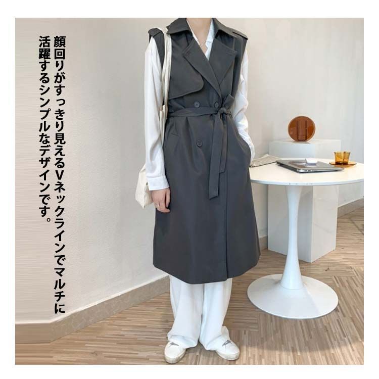 レディース ジャケット コート ベスト ジレ トップス ロング丈
