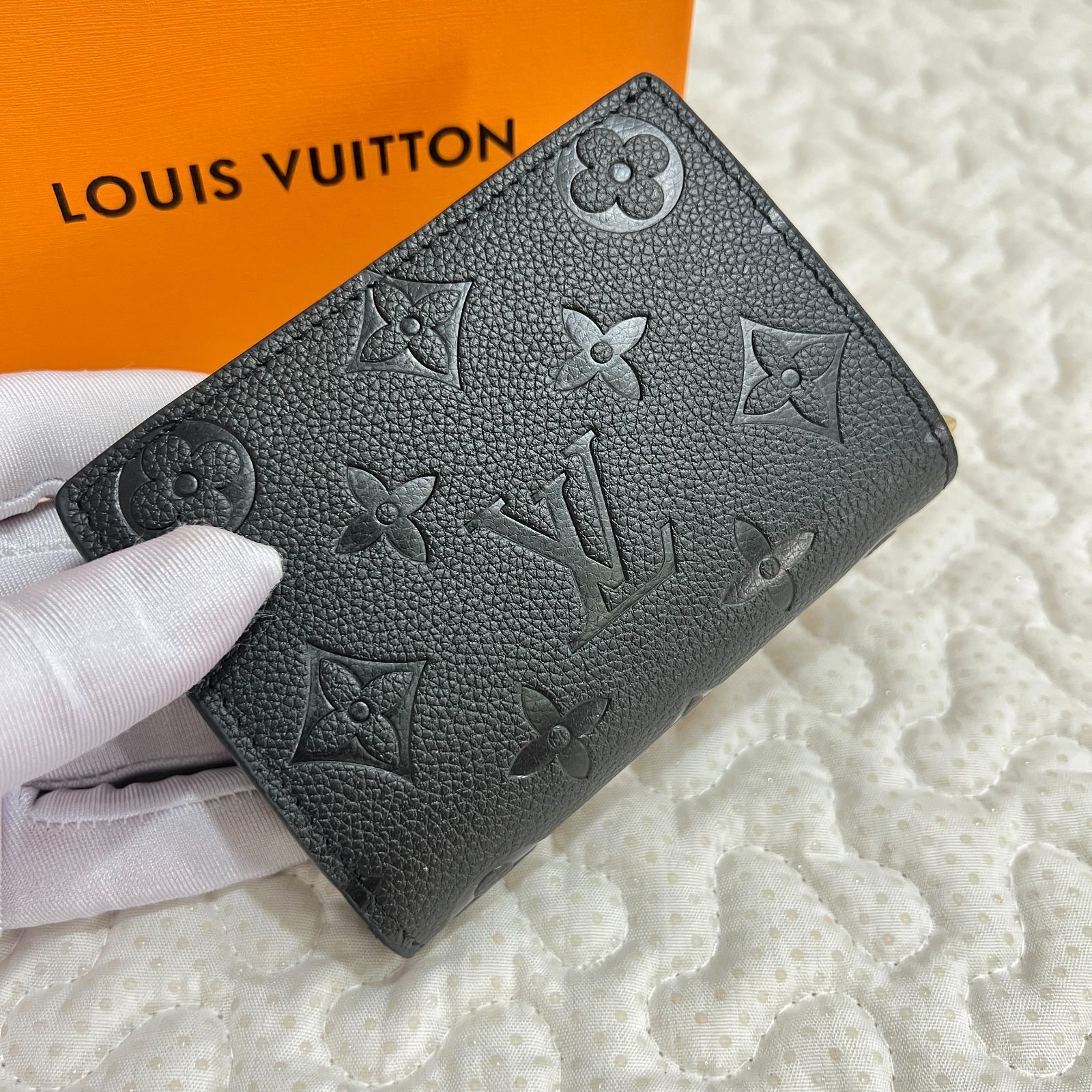 1点限り!ルイヴィトン LOUIS VUITTON ミニ財布ポルトフォイユクレア ブラック