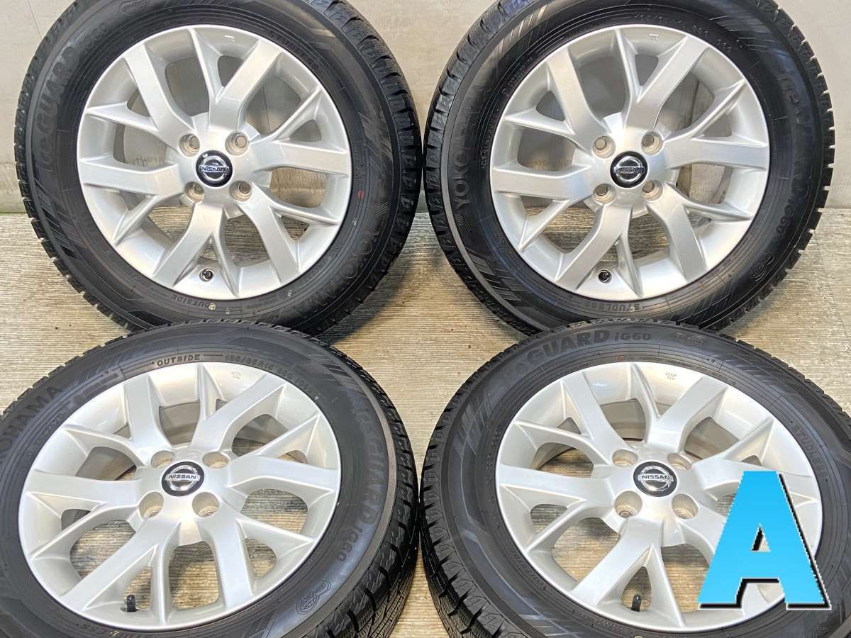 185|65R15 ヨコハマ アイスガード iG60 日産純正 15x5.5 40 100-4穴 タイヤ スタッドレスタイヤ ホイールセット 4本セット w15251003955