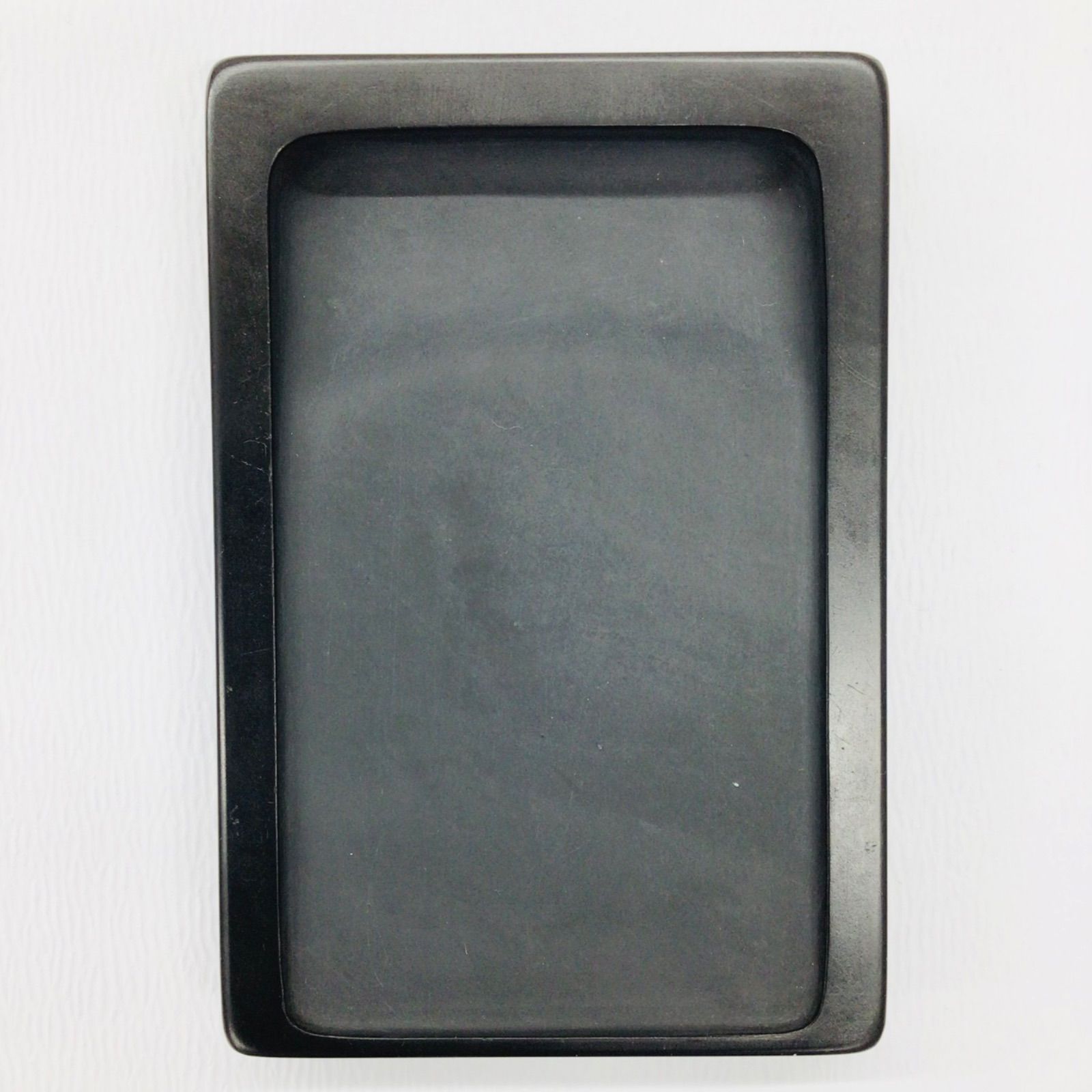 雨畑硯 真石水岩唐形硯 蓋付き 小 - メルカリ