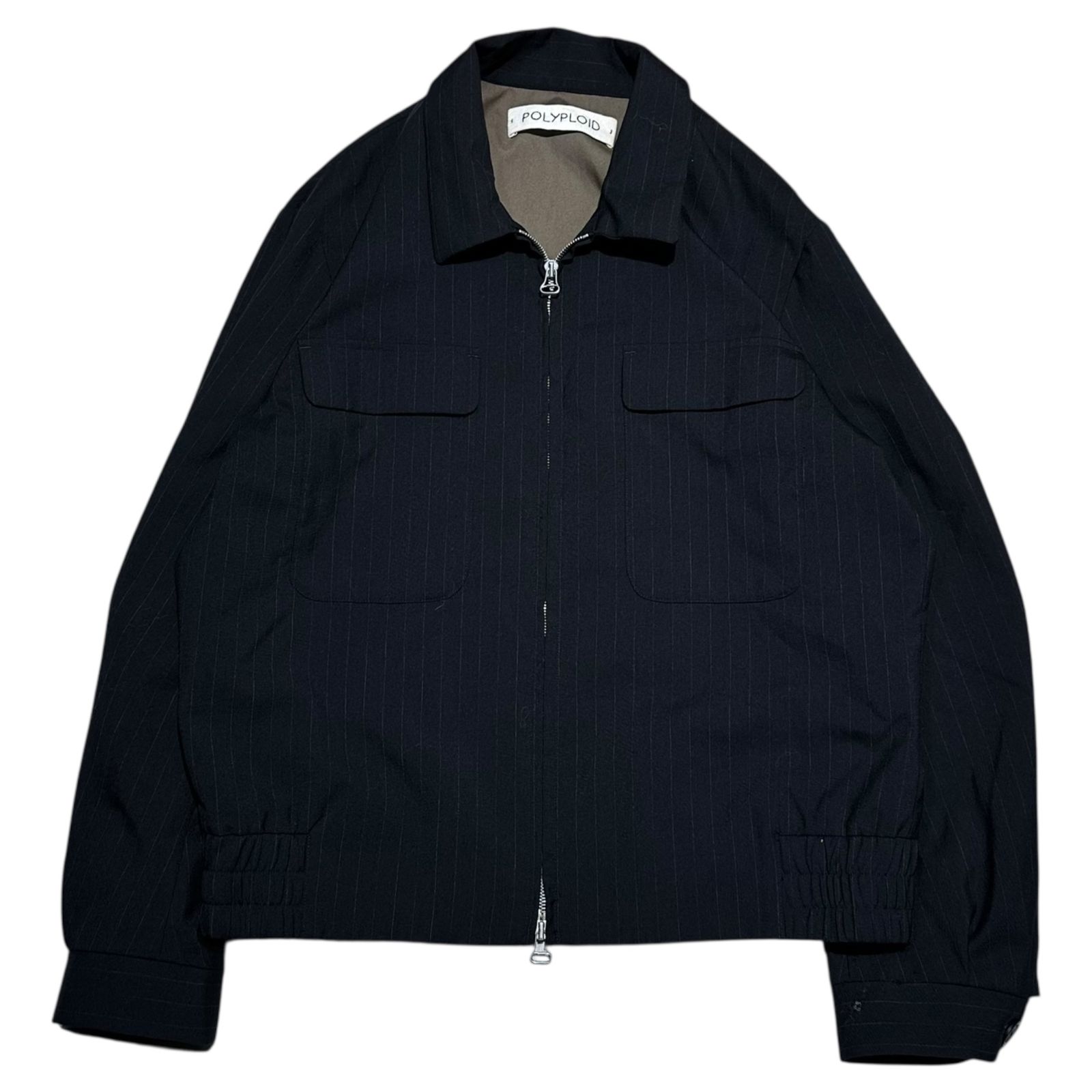 POLYPLOID(ポリプロイド) Striped Bomber Jacket ストライプ