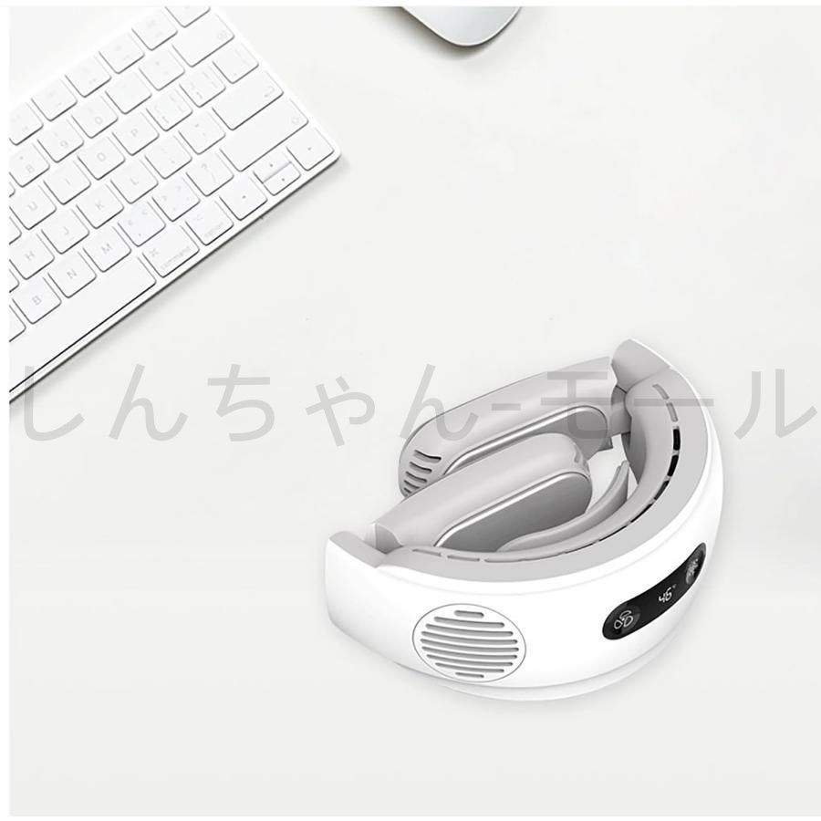 ネッククーラー 折り畳み ペルチェ式 ダブル冷却プレート 首掛けクーラー 扇風機 瞬間冷却 長時間稼働 ３段階風量 ３段階冷却 暑さ対策 羽 WWW_KANDAIZUMI_COM