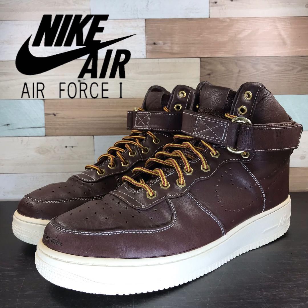 Nike Air Force 1 Mid ブラウン エアフォース1 ハイカット NIKE（ナイキ）の「NIKE AIR FORCE 1 MID '07 WB / ナイキ エア