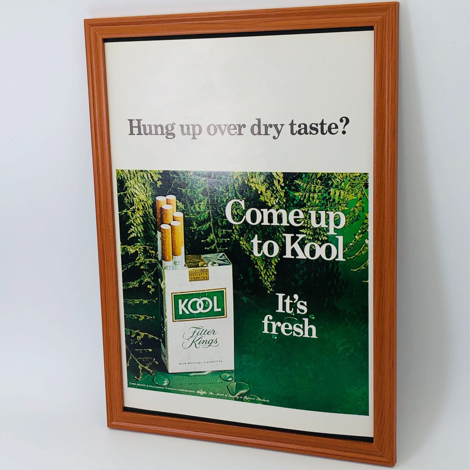 ビンテージ 広告 当時物 ポスター 『 クール 煙草 レトロ 昭和 (Kool