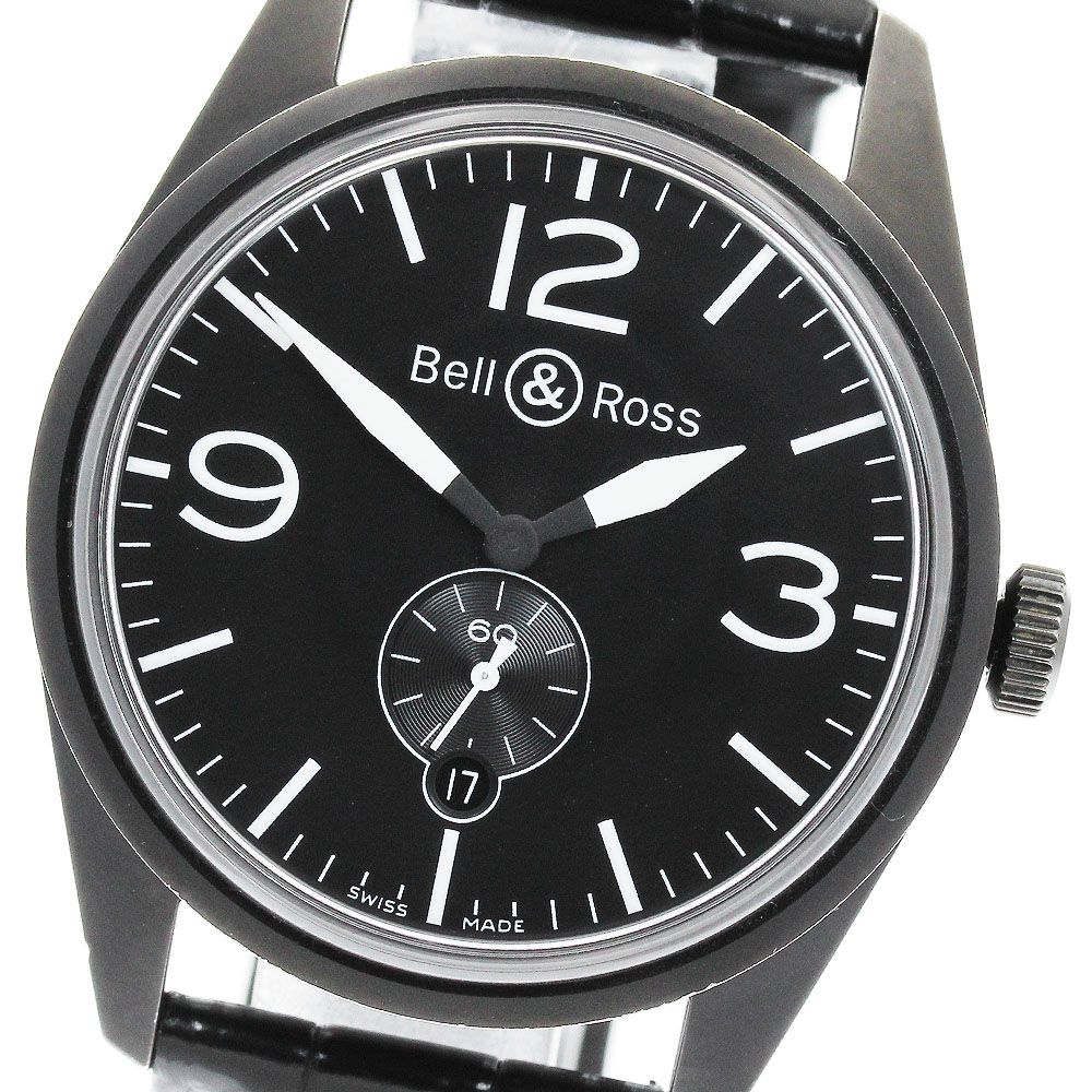大量入荷 Bell＆Ross ベル＆ロス BR123-95-SC デイト BR123 ヴィンテージ 時計