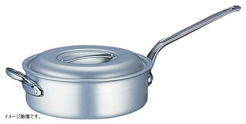 アルミ マイスター片手浅型鍋 36cm/9-0030-0508/業務用/新品 北陸アルミニウム 片手鍋の通販