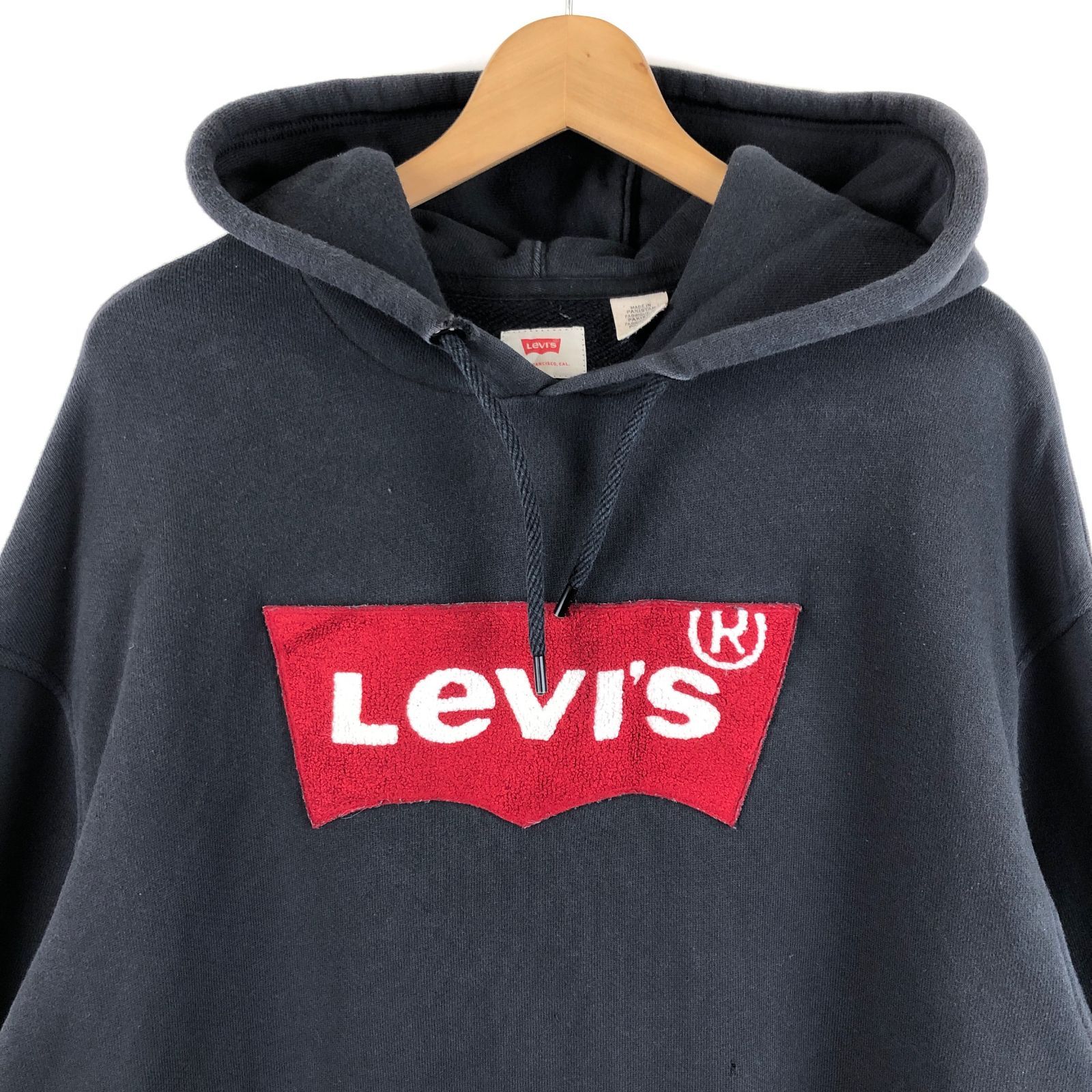 Levi's リーバイス スウェット パーカー さがらワッペン ブラック