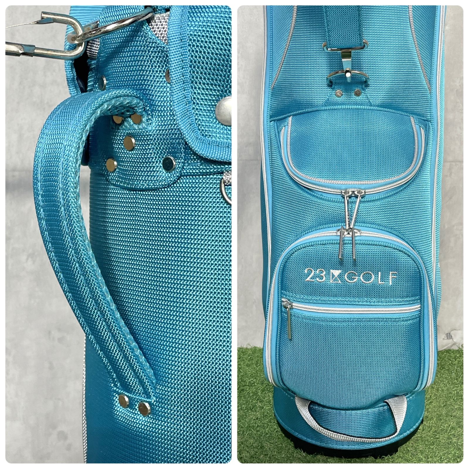 美品】23区GOLF ニジュウサンクゴルフ キャディバッグ ゴルフバッグ