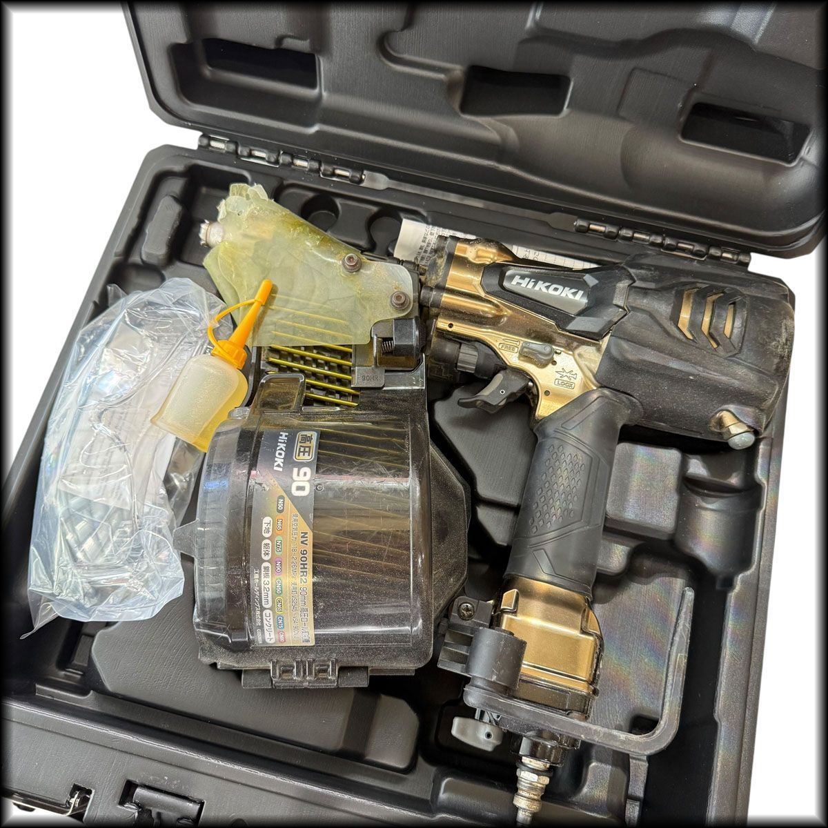 ◆HiKOKI◆ハイコーキ 90mm 高圧ロール釘打機 NV90HR2 S パワー切替機構付き 質
