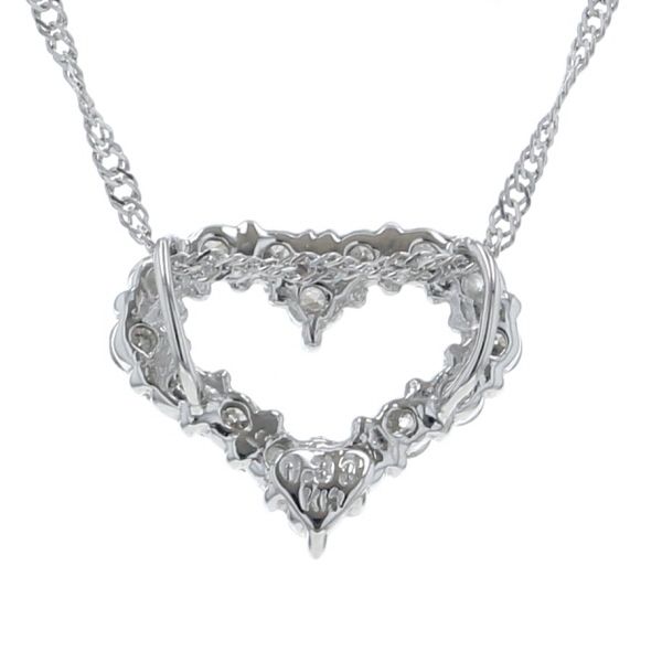 K18WG ホワイトゴールド ネックレス ダイヤモンド 0.30ct