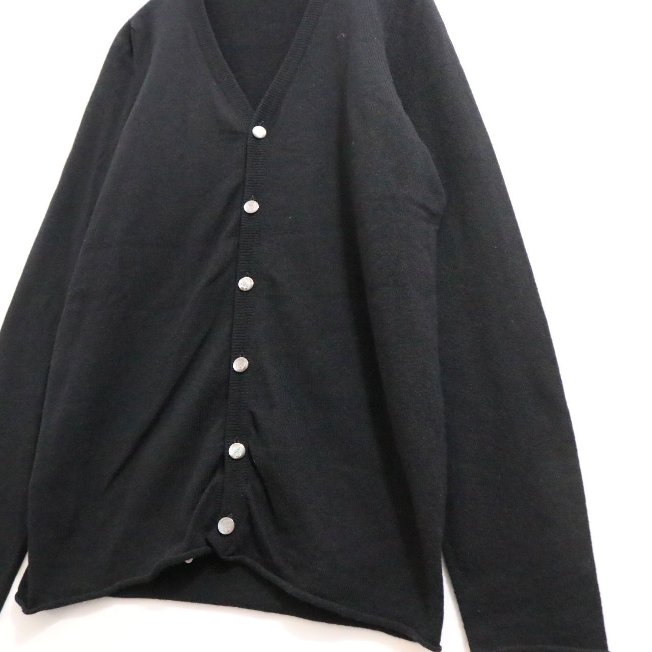 ルシアンペラフィネ/新品タグ付き/スカル刺繍メンズブラックカーディガン 中古A】lucien pellat-finet ルシアンペラフィネ M メンズ