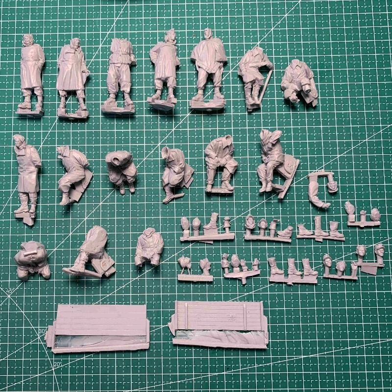 Amazon | 1/16 WWII ドイツ軍 戦車兵 レジン製モデルキット 未