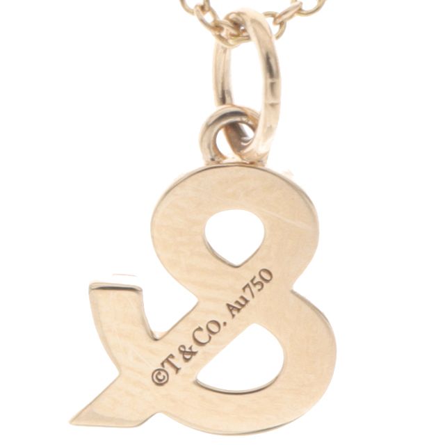 新品仕上げ済）ティファニー TIFFANY アンパサンド ダイヤ ネックレス  