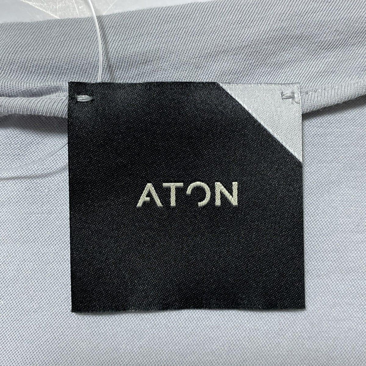 「ATON」 長袖カットソー FREE グレー レディース ATON(エイトン) 長袖カットソー サイズ01 S レディース美品