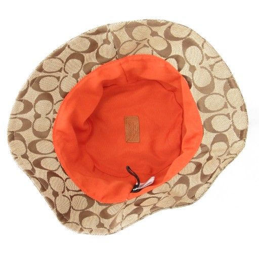 コーチ COACH シグネチャー ジャガード バケットハット 帽子 キャンバス M L ベージュ GV GY18 WWW_OLIVIERBERNSTEIN_COM