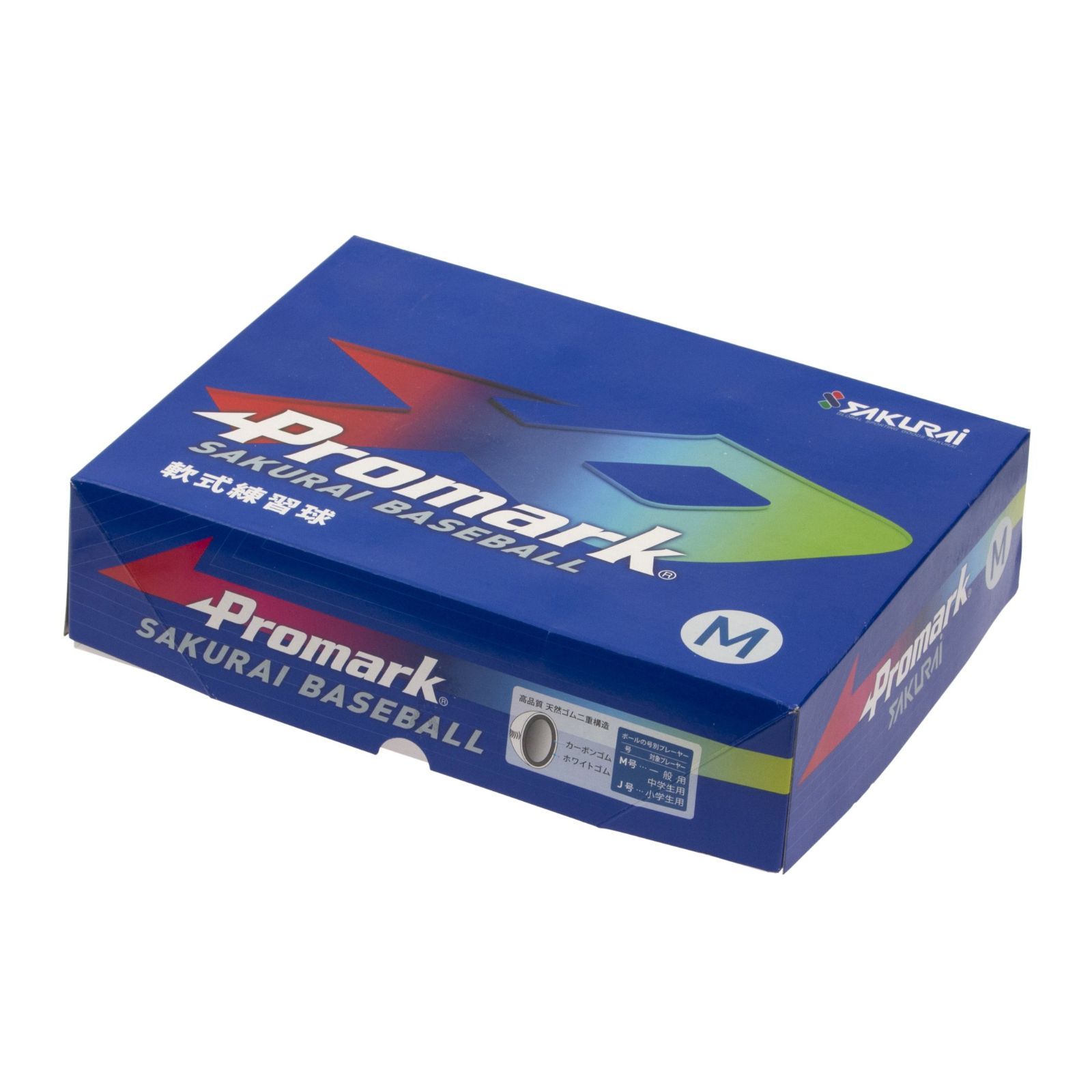 SAKURAI [サクライ貿易] Promark(プロマーク) 野球 軟式 練習球 M号 12球入り 1ダース 72mm LB-312M