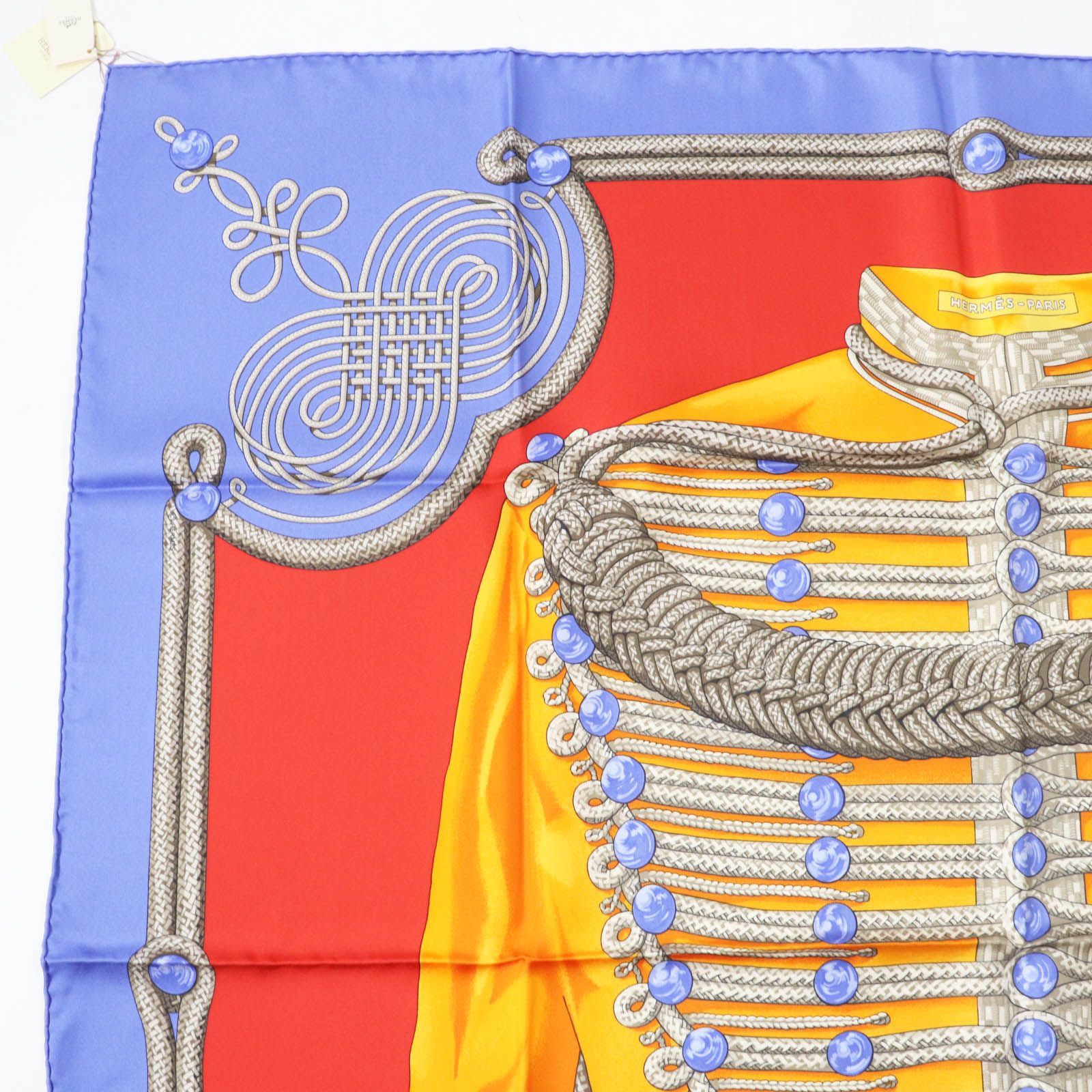 未使用品◎HERMES エルメス カレ90 Galons et Brandebourgs 飾緒と
