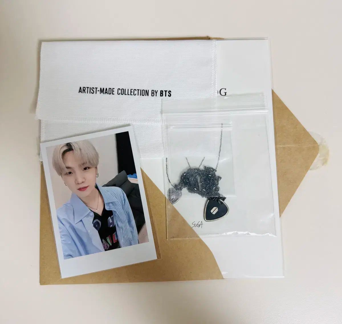 BTS 防弾少年団 バンタン シュガ SUGA ユンギ ギターピック シルバー ネックレス