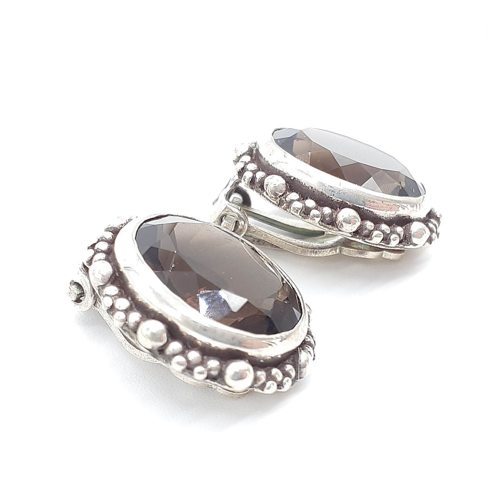 STEPHEN DWECK スティーブンデュエック イヤリング スモーキークォーツ