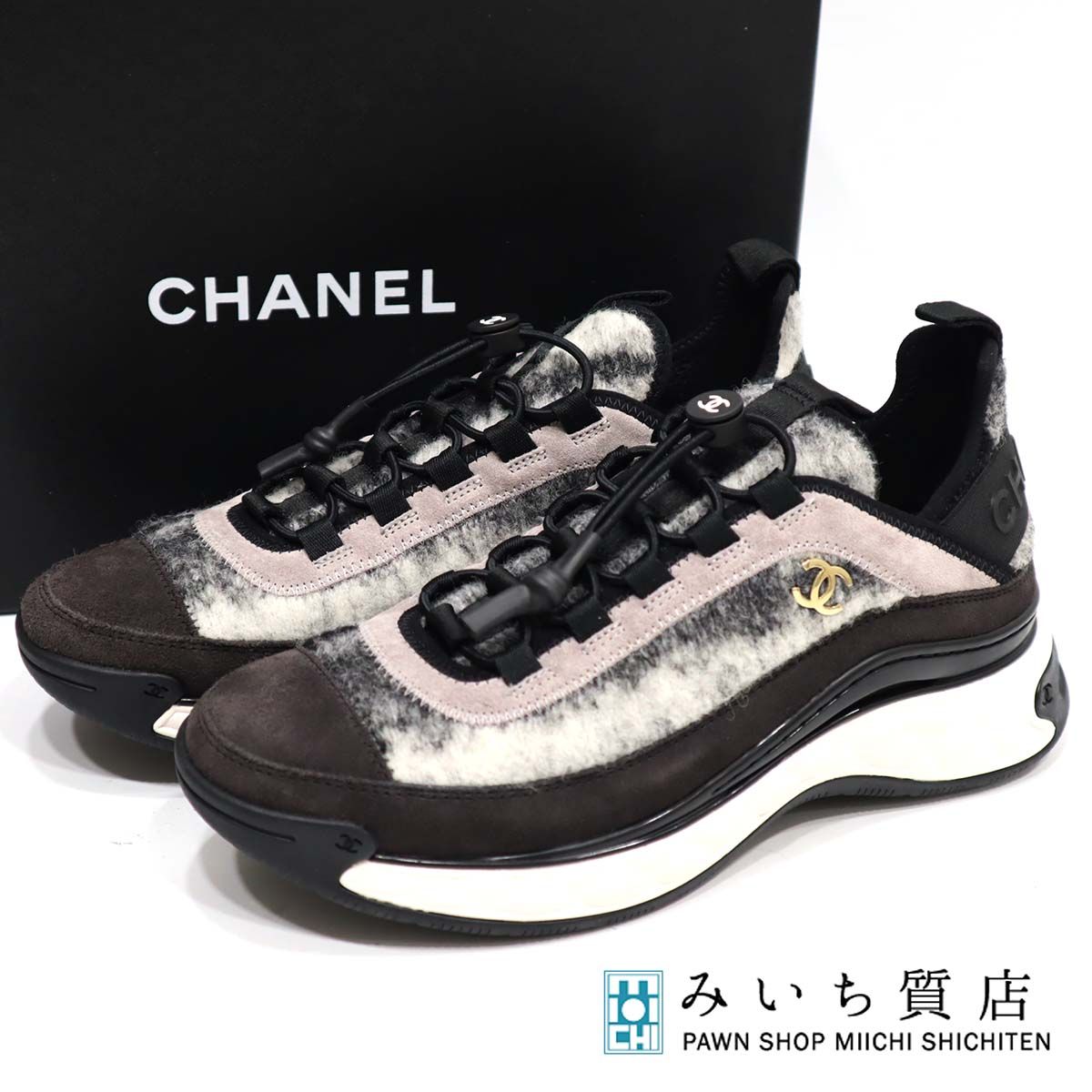 未使用 シャネル スニーカー マトラッセ 39 靴 22k599-19 - メルカリ