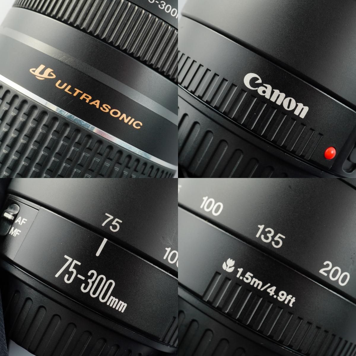ジャンク】 Canon キヤノン EF 75-300mm F/4-5.6 Ⅲ USM ズームレンズ 