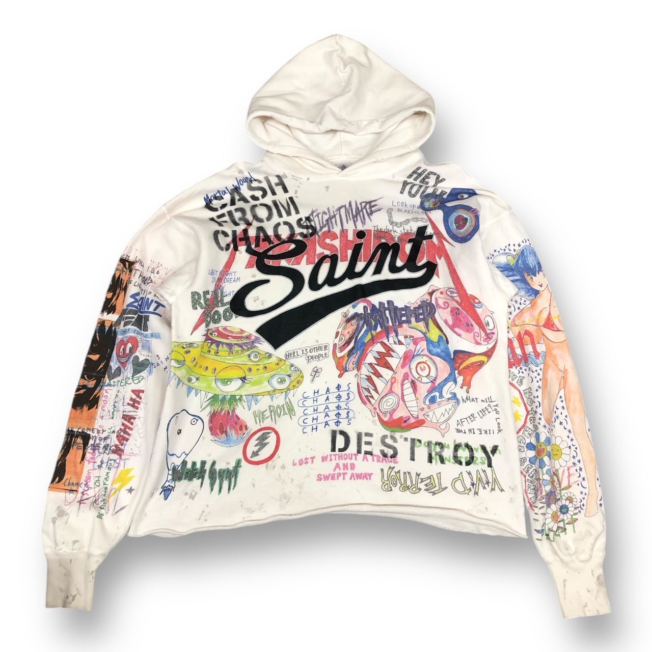 Takashi Murakami × SAINT MICHAEL 21AW Graff Hoodie グラフ フーディー コラボ スウェット パーカー  村上隆 TM/KK セントマイケル SM-A21-0000-068 XL 75647A3 - メルカリ