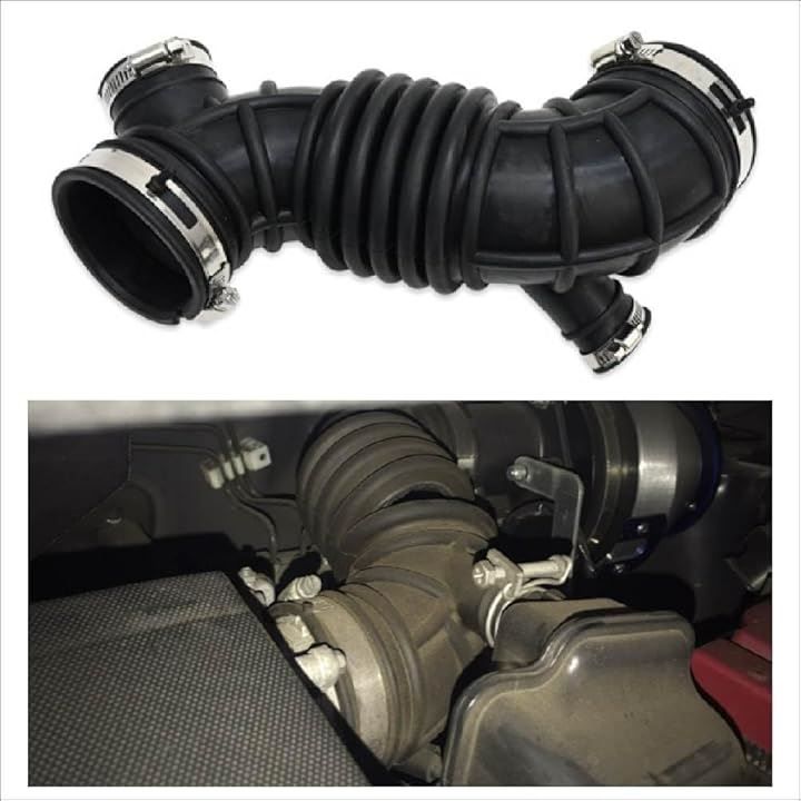 Monica James 日産 セレナ C25 NC25 CNC25 用 インテーク パイプ ホース バンド付属 16576-CY000 16576-CY00A エアクリーナーホース エアフィルター スロットル 亀裂 劣化 破損 修理 メンテナンス