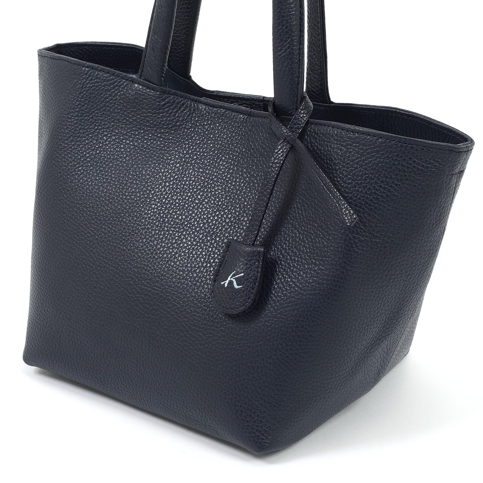 キタムラ シュリンクレザー B 対応フォルムチェンジハンドバッグ Z-0598 レディース ダークブルー 紺 10102