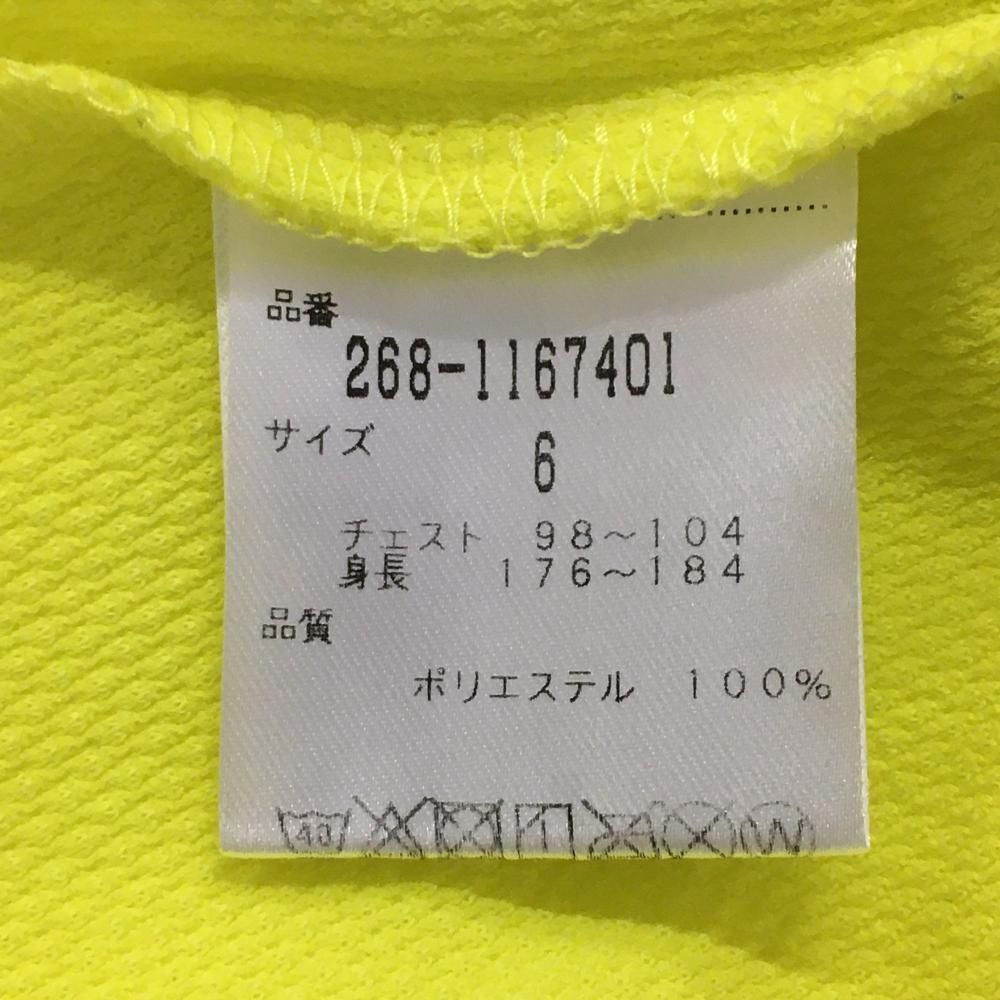 PGGパーリーゲイツ 半袖ハイネックシャツ イエロー×黒 ハーフ