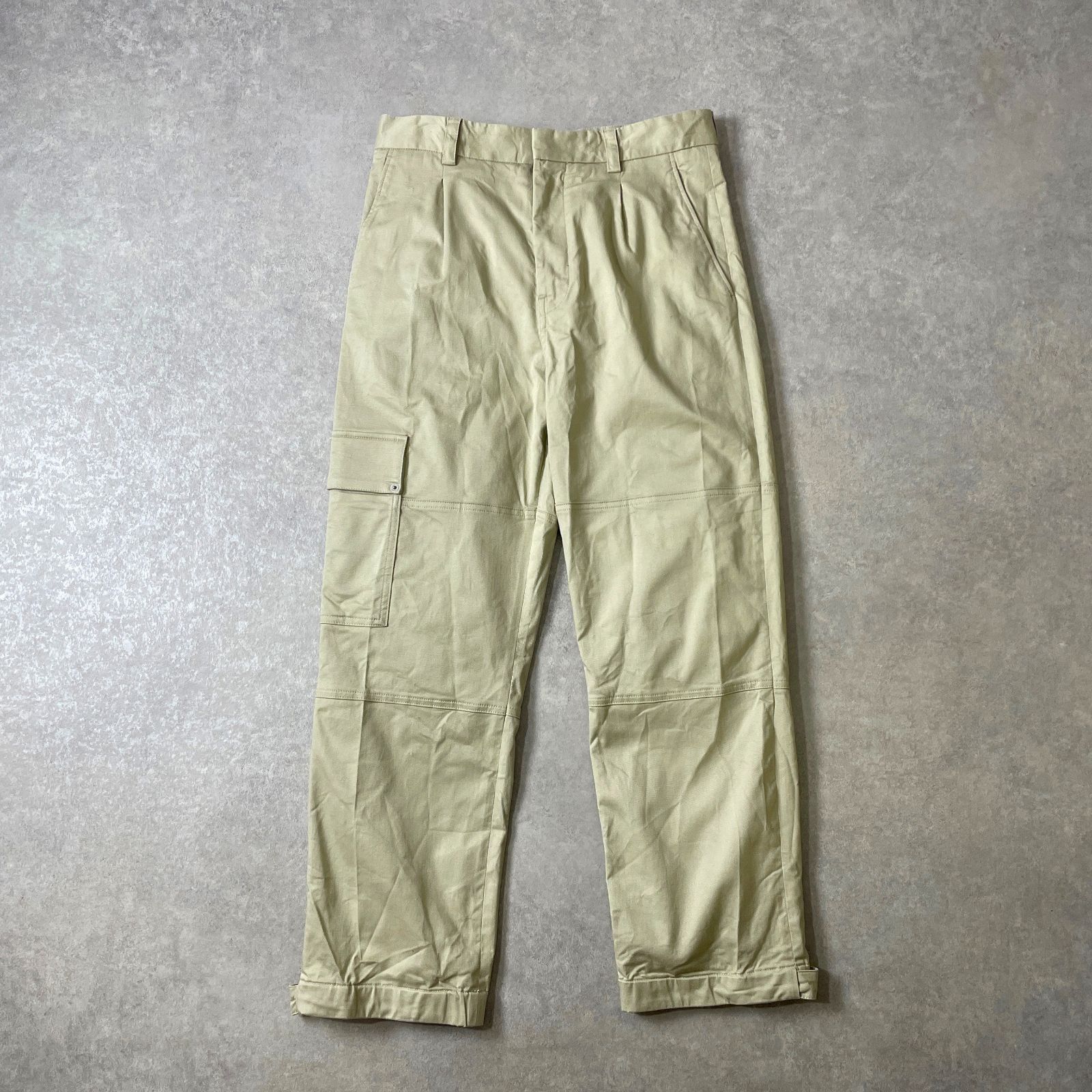 LOEWE 22AW Cargo Trousers チノ カーゴトラウザーパンツ ラムレザーパッチ ITALY製 ロエベ