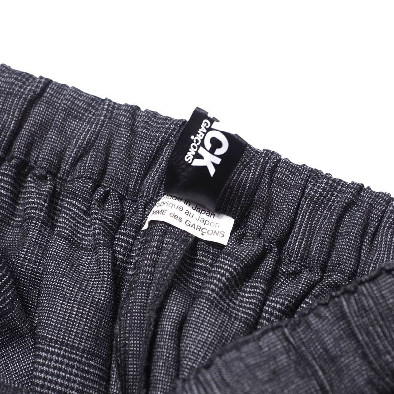 COMME des GARÇONS BLACK サルエルパンツグレンチェック COMME des GARCONS コムデギャルソンCOMME ウエスト切替グレン