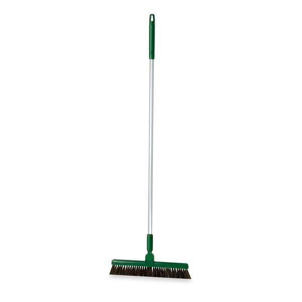 まとめ ほうき|掃除用品 1本柄 グリーン 30cm 全長 約101cm BM-2ホーキ30 〔業務用 施設 店舗〕 ×5セット