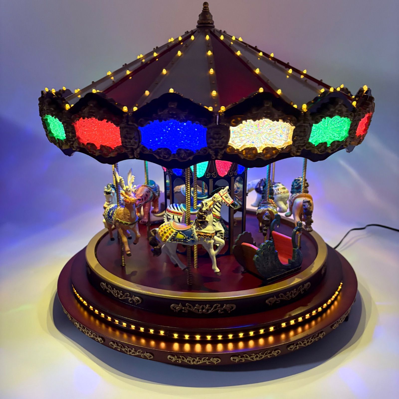 完動品 ミスタークリスマス 40曲内蔵 特大メリーゴーランド