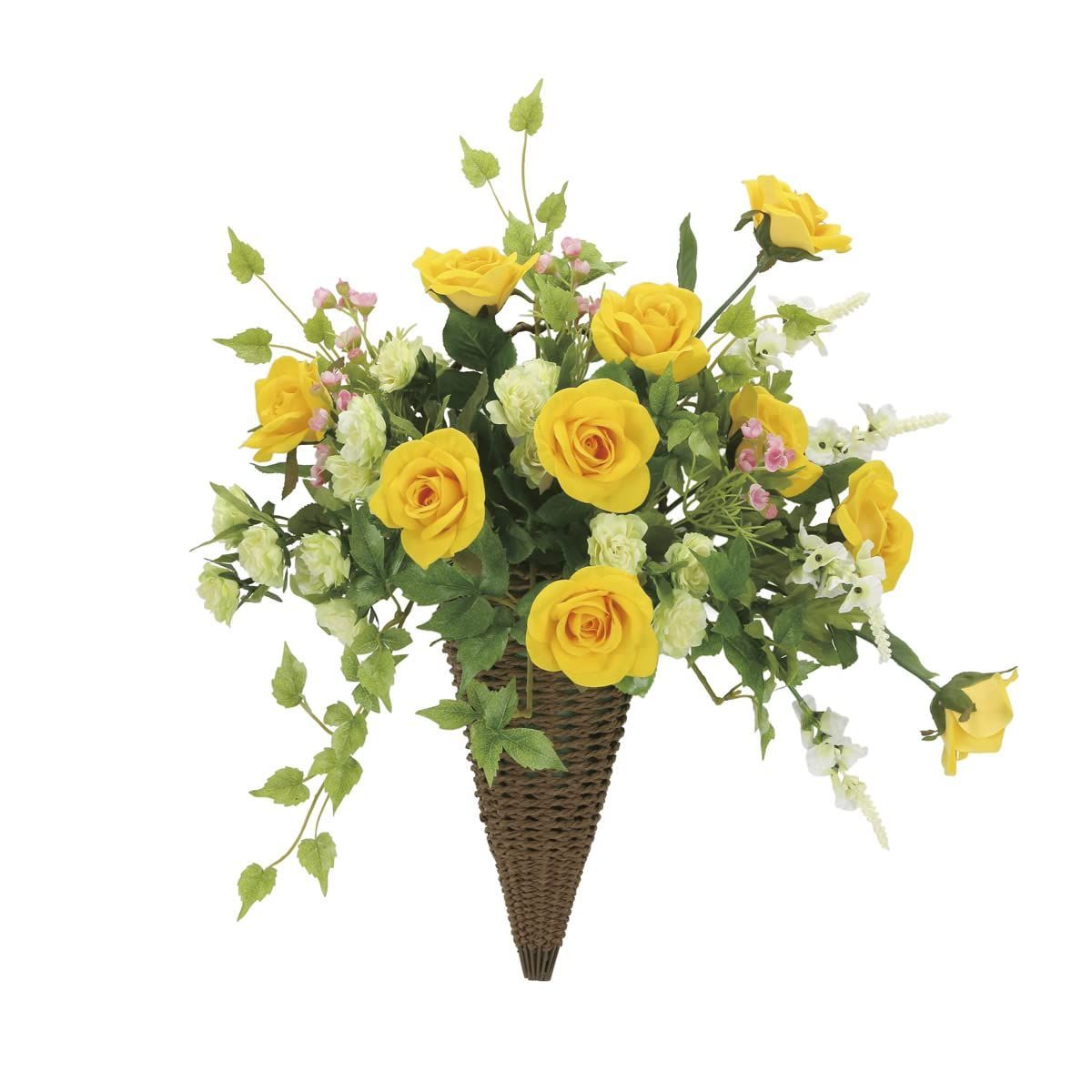 新着商品 人工観葉植物 光の楽園 壁掛ケシャインゴールド 光触媒 2289K70